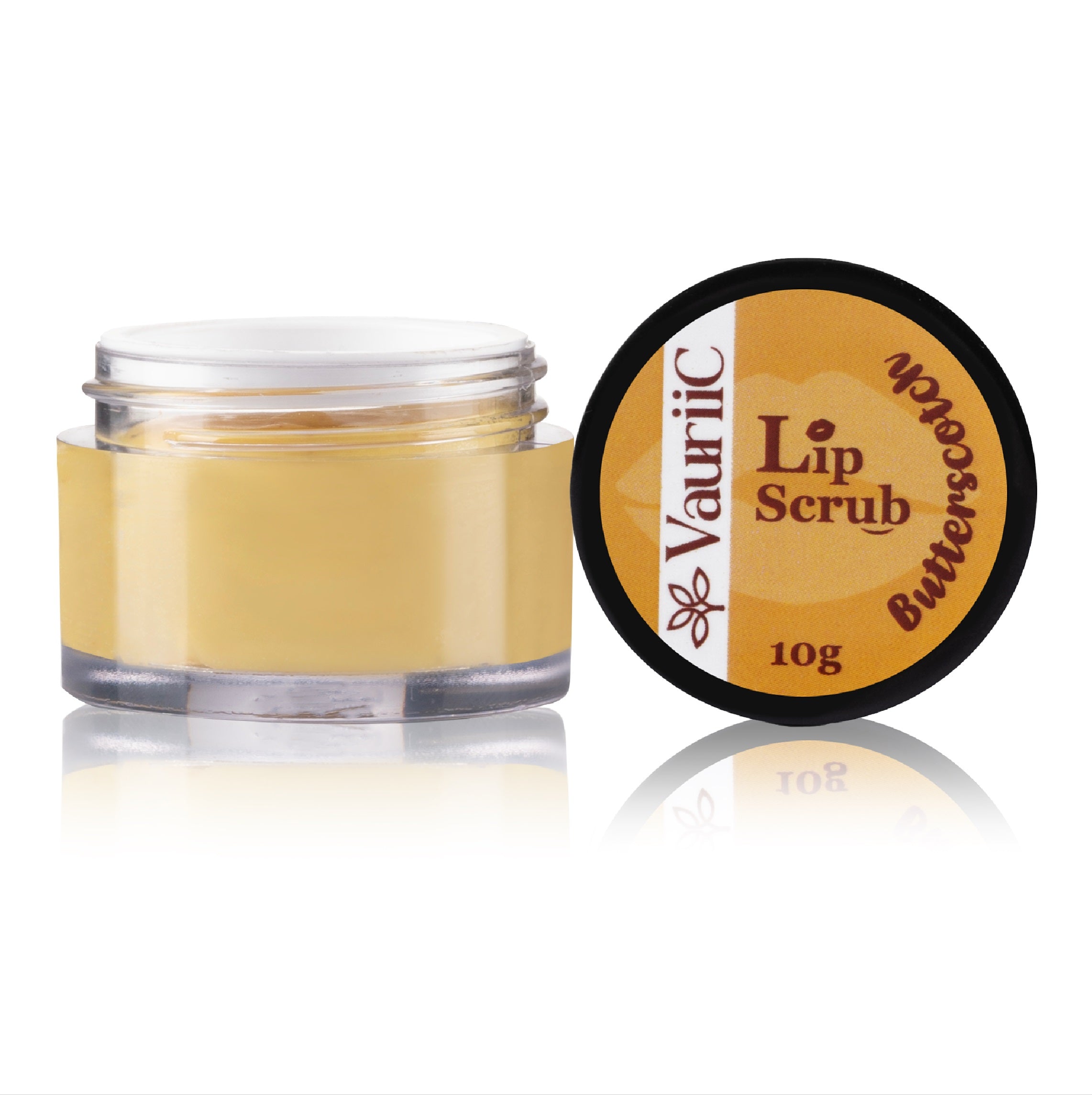 VauriiC Butter Scotch Lip Scrub for Hydrated, Nourished and Supple Lips 