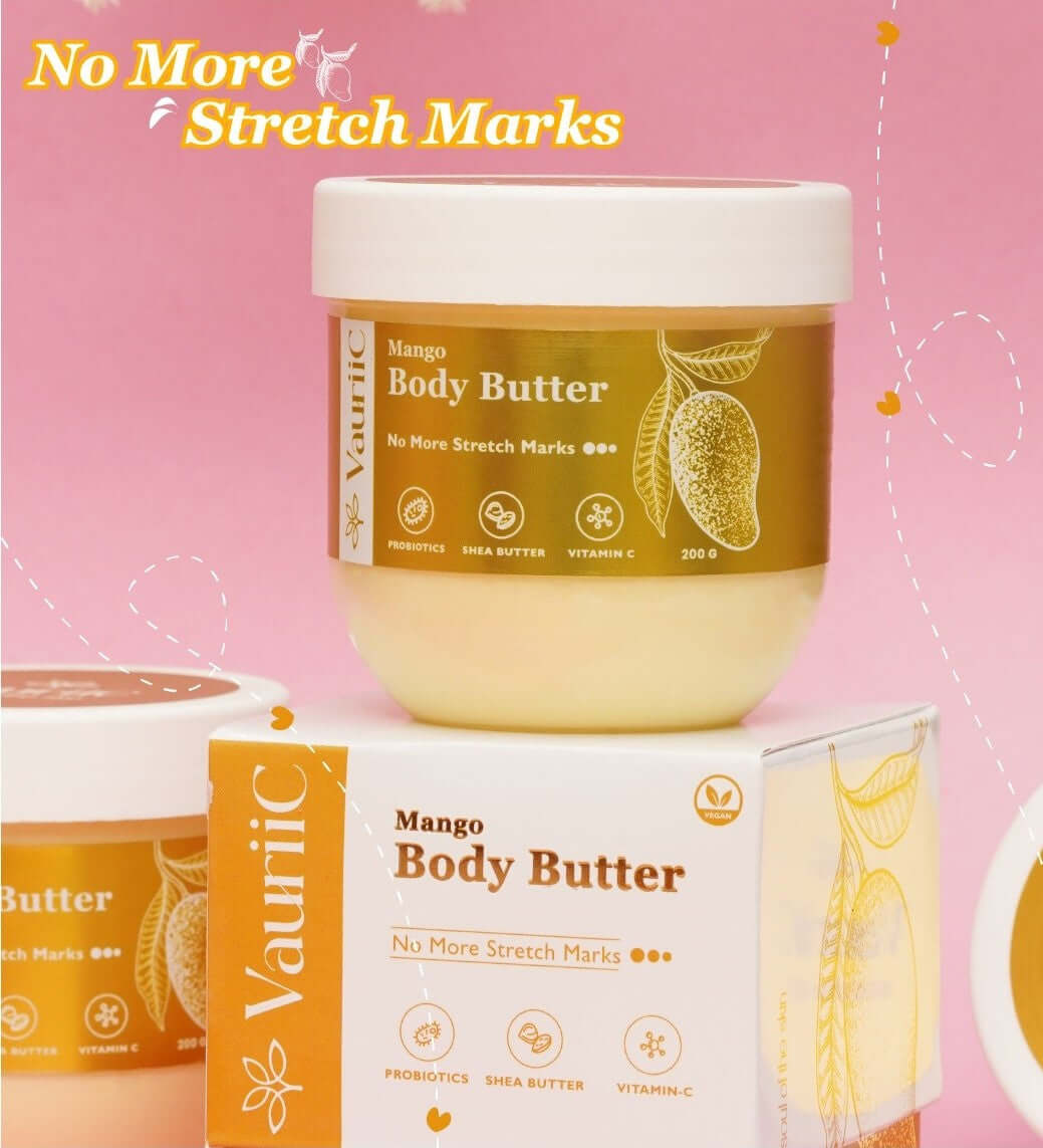 Mango Body Butter, No Stretch Marks | VauriiC Skincare
