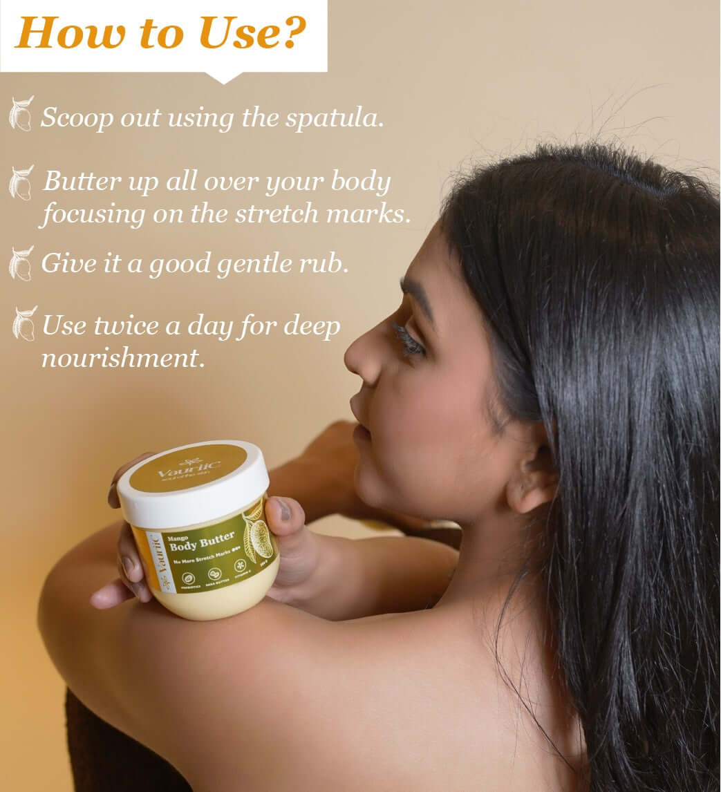 Mango Body Butter, No Stretch Marks | VauriiC Skincare
