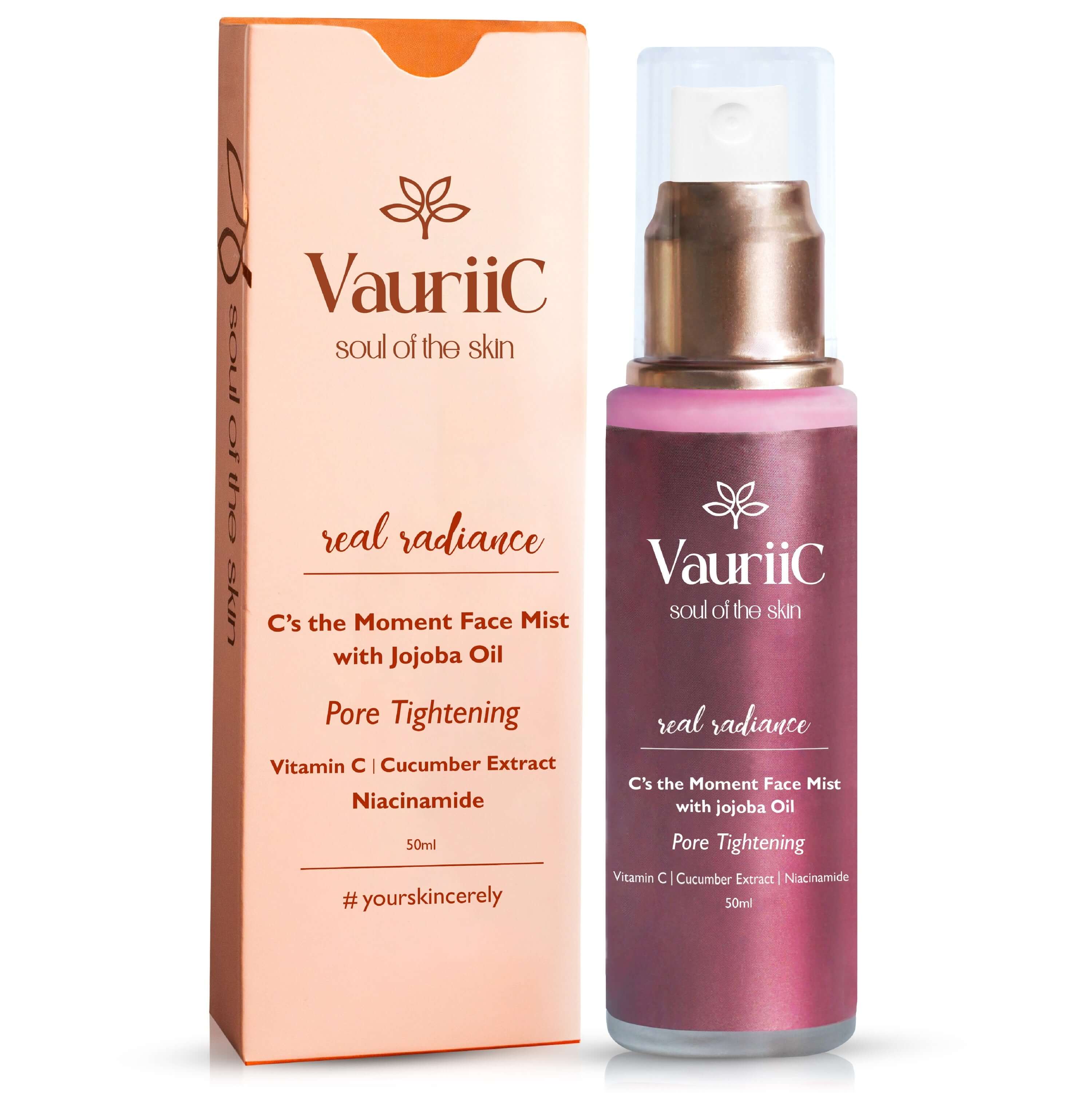 Face Mist with Jojoba Oil for Dry Skin, Enhances Face Glow | VauriiC Skincare